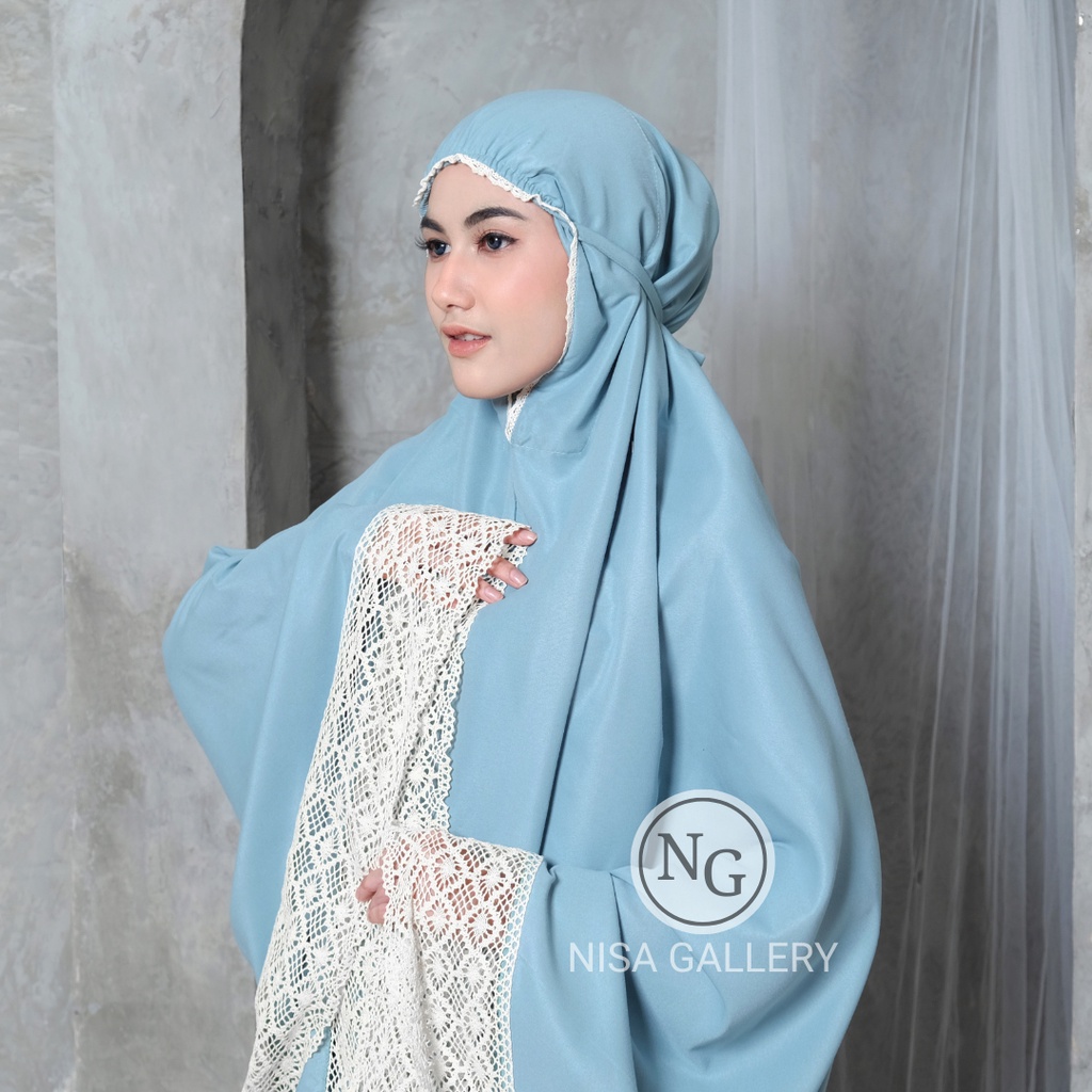 Mukena Jumbo Dewasa Traveling Katun Polos