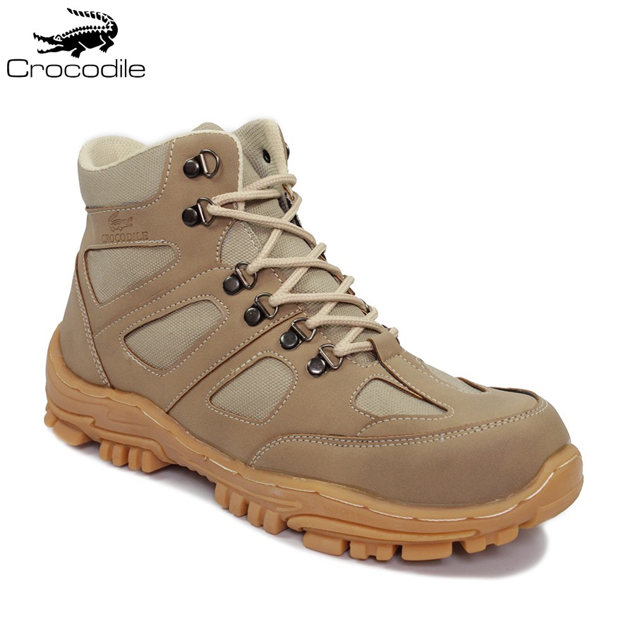 SM88 - Sepatu Pria Crocodile Endure PDL Cream Boots Safety Hiking Outdoor Gunung Bots Kekinian Laki