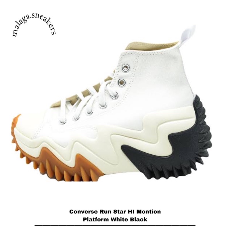 Converse Run Star HI Montion Platform White Black