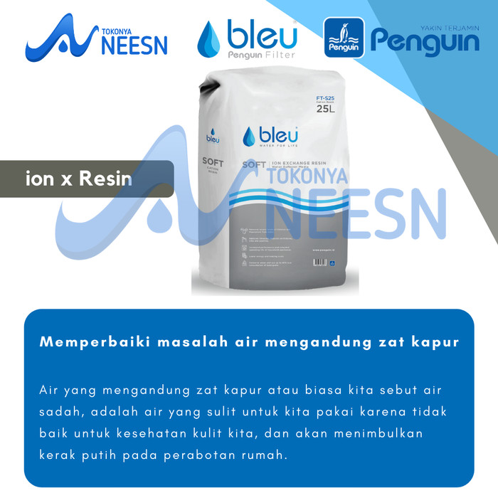 Paket Filter Air sumur/tandon/toren penguin FRP 1035 AUTO RESIN