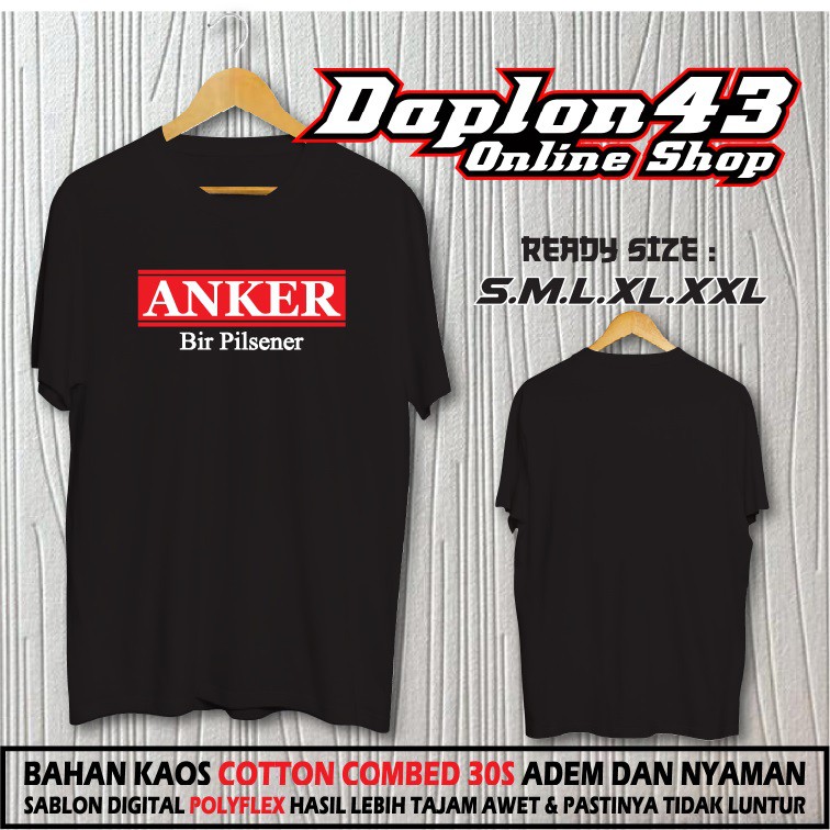 KAOS ANKER BIR PILSENER KAOS COTTON COMBED 30S daplon43 1