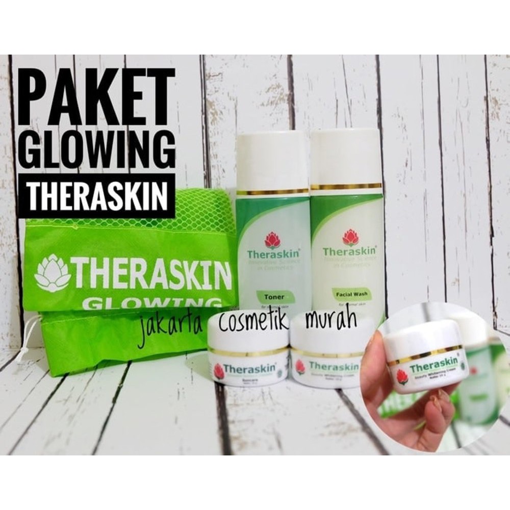 Promo PAKET GLOWING THERASKIN - CREAM THERASKIN PAKET GLOWING Diskon