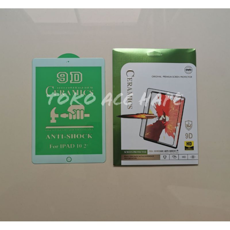 TEMPERED ANTI SHOCK CERAMICS FULL GLUE BENING/CLEAR IPAD 7/2019 (10.2)