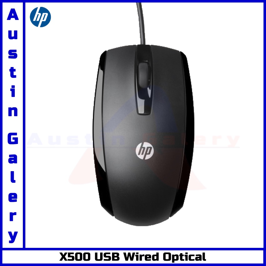 Mouse HP X500 USB Optical Mouse USB Untuk PC Laptop Komputer