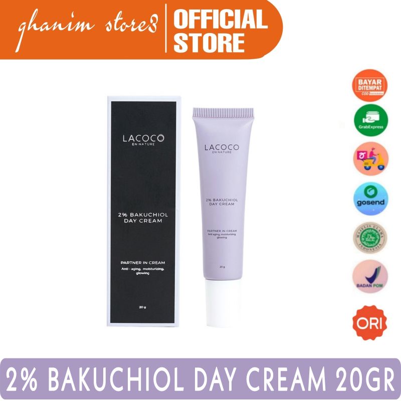 Lacoco 2% Bakuchiol Day Cream 20gr Original / Lacoco Day Cream / Cream Lacoco / Krim Lacoco / Lacoco