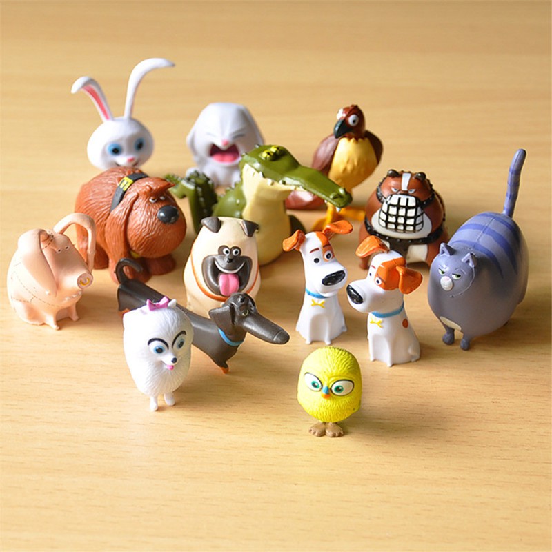 Mainan Anak Action Figure Pajangan The Secret Life Of Pets Pet Topper Toppers Kue Tart