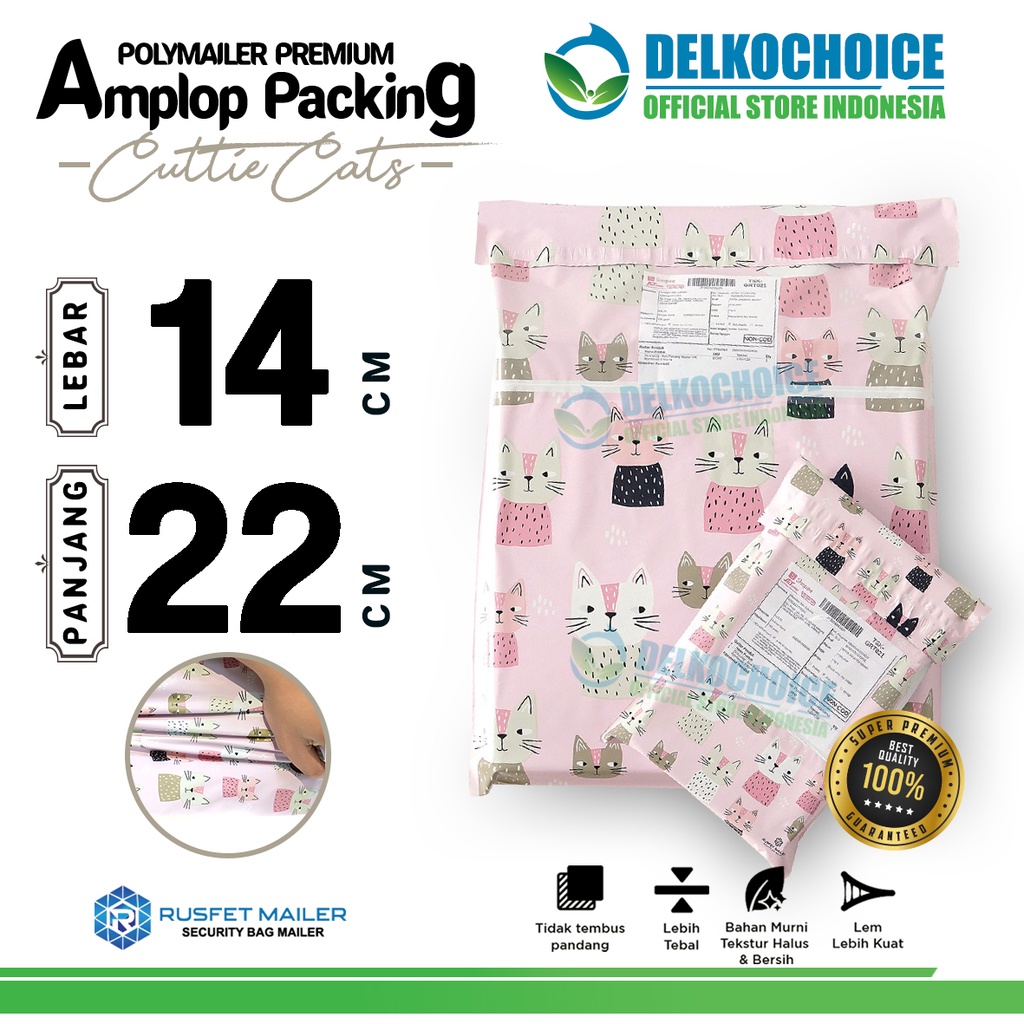 

Polymailer Motif CANDY ICE 14x22cm Amplop Plastik Packing Olshop PREMIUM / SATUAN