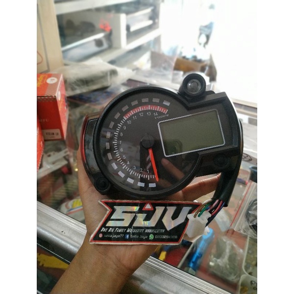 SPIDOMETER CB GL MP TIGER MOS KOZO MODEL RX2N 16 LED MURAH