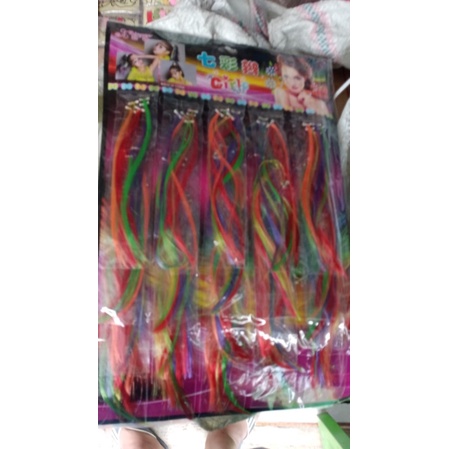 Rambut Palsu Warna warni
