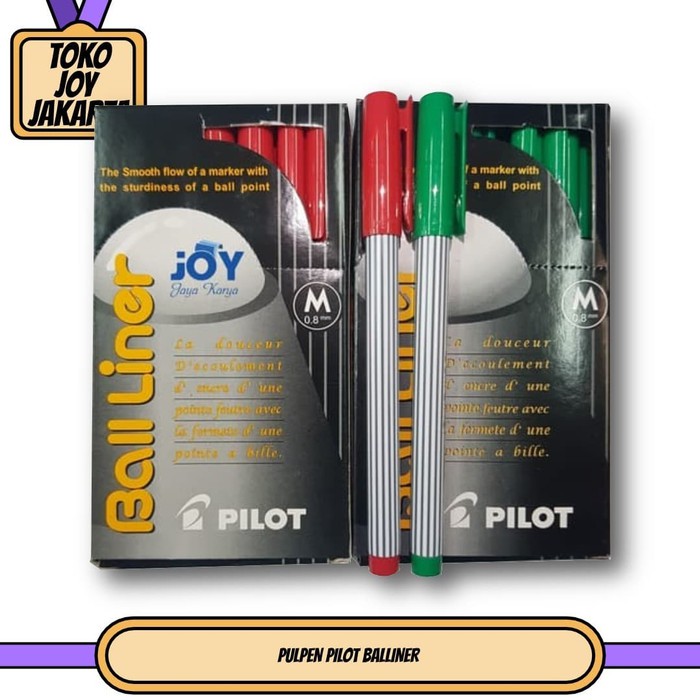 

PULPEN PILOT BALLINER / Merah / Hijau / Pena