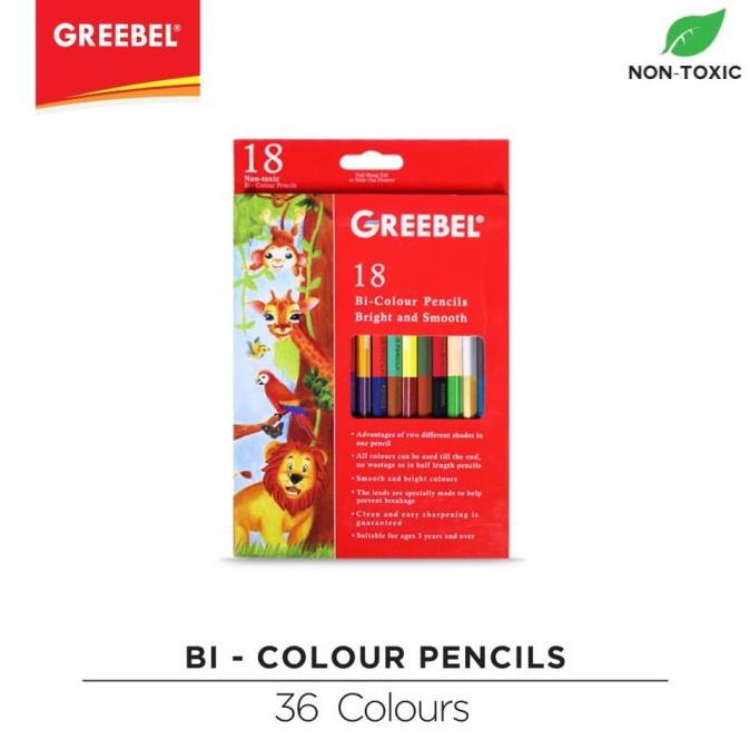 

Greebel 7218 Pencil Bi-Color 18Pcs (36 Warna)