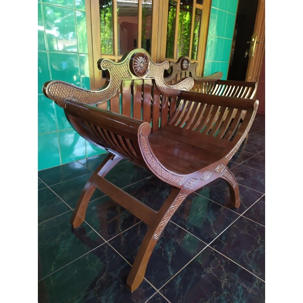 KURSI TERAS, KURSI YUYU, FURNITURE JATI, KURSI TERAS JATI