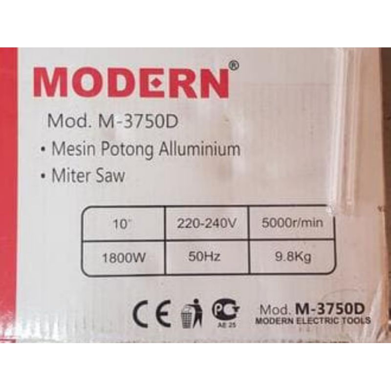 mesin potong almunium modern m-3750