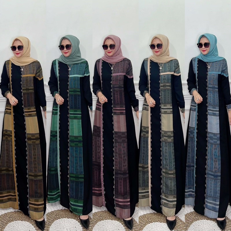 gamis aswan / gamis abaya / hikmat kw / zulfa collection / zahra Collection / gamis abaya lace / lac