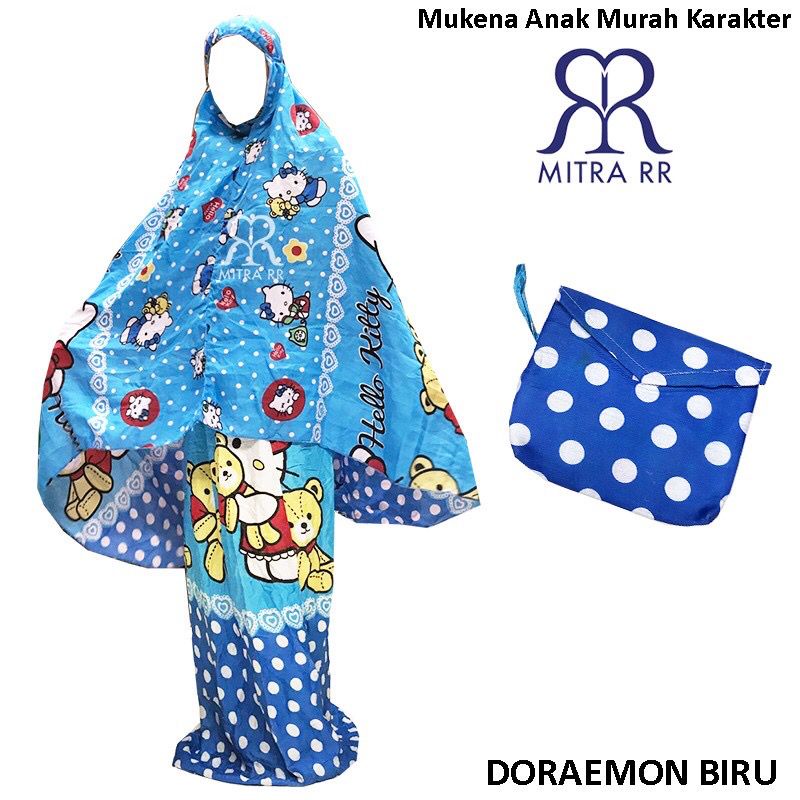 Mukena Anak Kartun Karakter Hello Kitty/ Mukena Anak 7-10 Tahun Murah Halus Adem