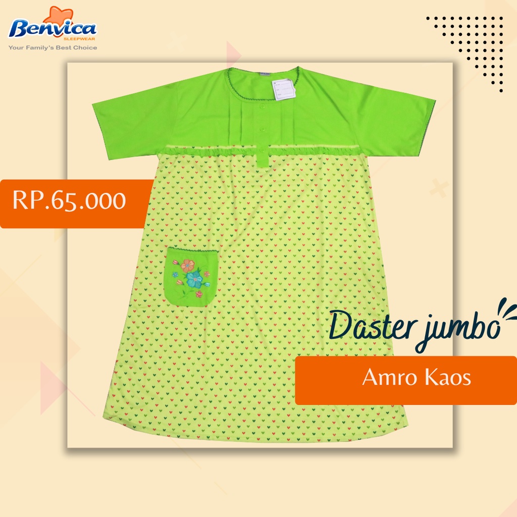 BAJU TIDUR DASTER JUMBO KAOS LEMBUT ADEM BANYAK MOTIF AMRO