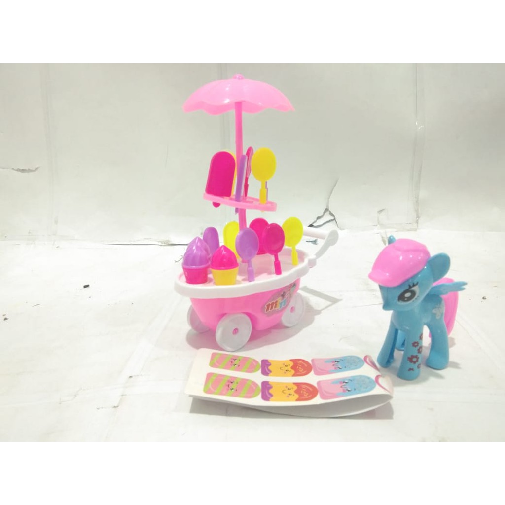 Mainan Anak Ice Cream Dorong - ice Cream Stroller Mini - FI526 / fi529