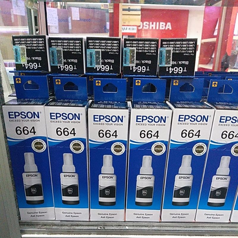 Tinta Epson 664 Hitam Original