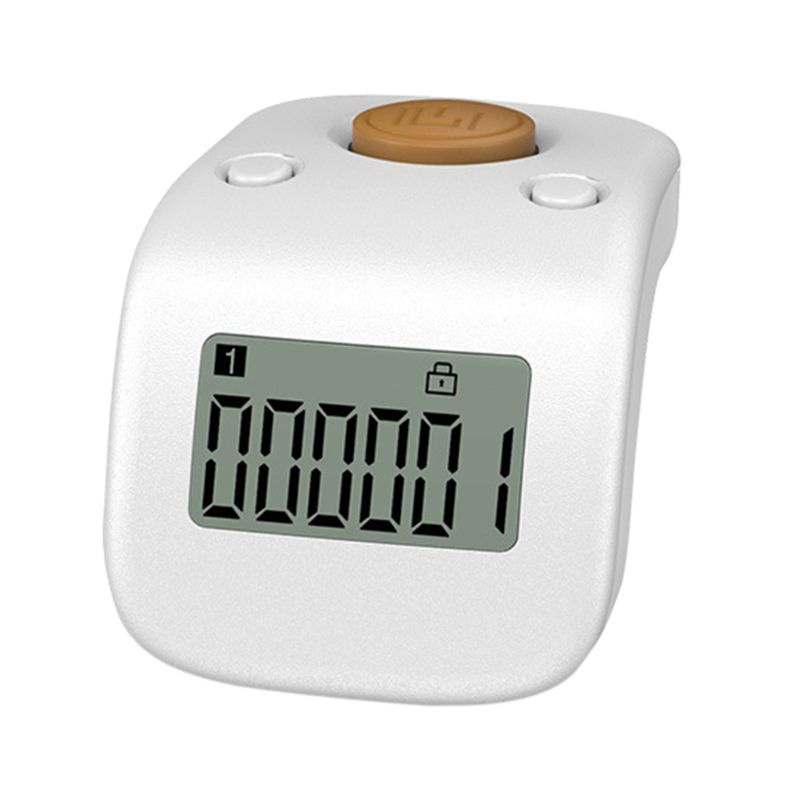 Gro Digital LCD Finger Ring Tally Counter 6 Digit Bead Prayer Counter Clicker