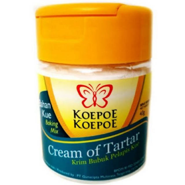 

Cream Of Tartar 43gr - Krim Bubuk Pelapis Kue