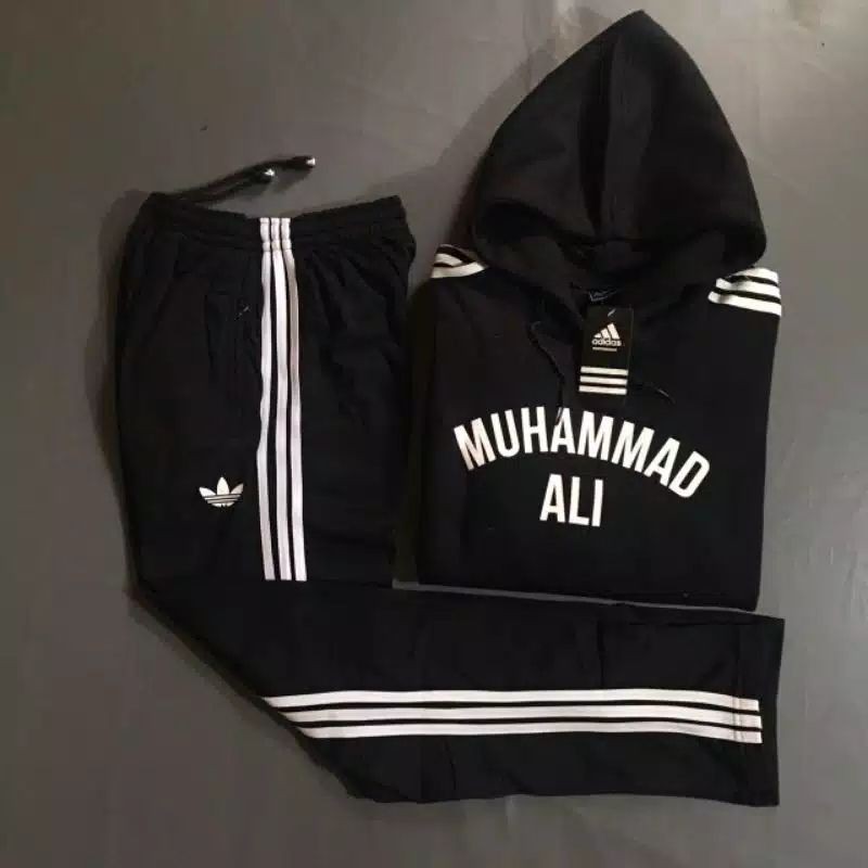 Jaket celana satu set adidas muhammad ali