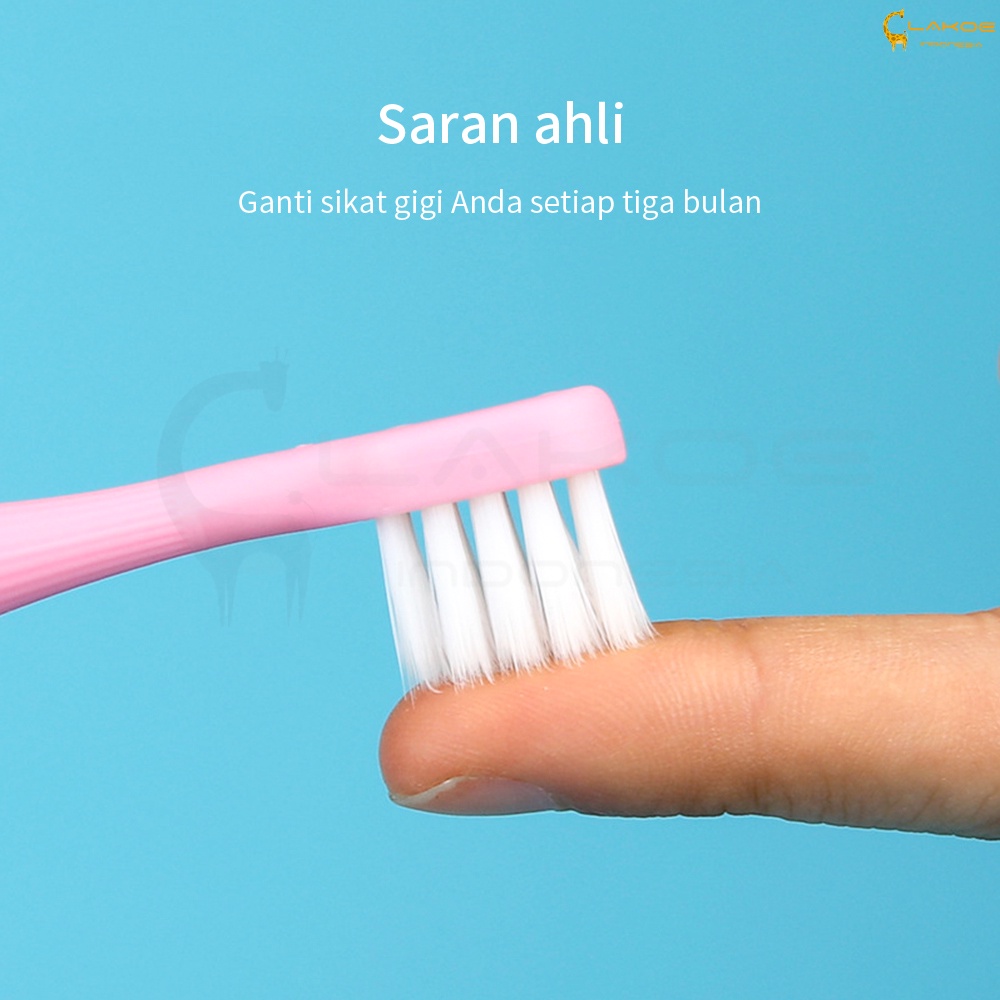 LAKOE Sikat Gigi Anak/sikat Gigi Jamur 1 set isi 3 pcs