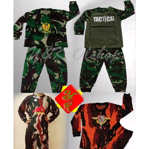 Jual Setelan Training Dan Celana Tentara Anak / Baju Tentara Malpinas ...