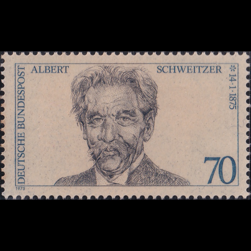 

Prangko Germany 1975 - The 100th Anniversary of the Birth of Albert Schweitzer