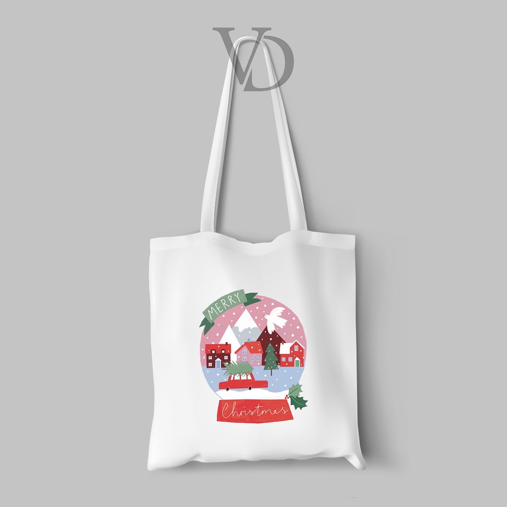 tote bag / tas natal / totebag kanvas / tas motif natal / CHRISTMAS EDITION1