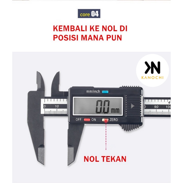 Jangka Sorong Sketmat Sigmat Digital Vernier Caliper Murah Carbon