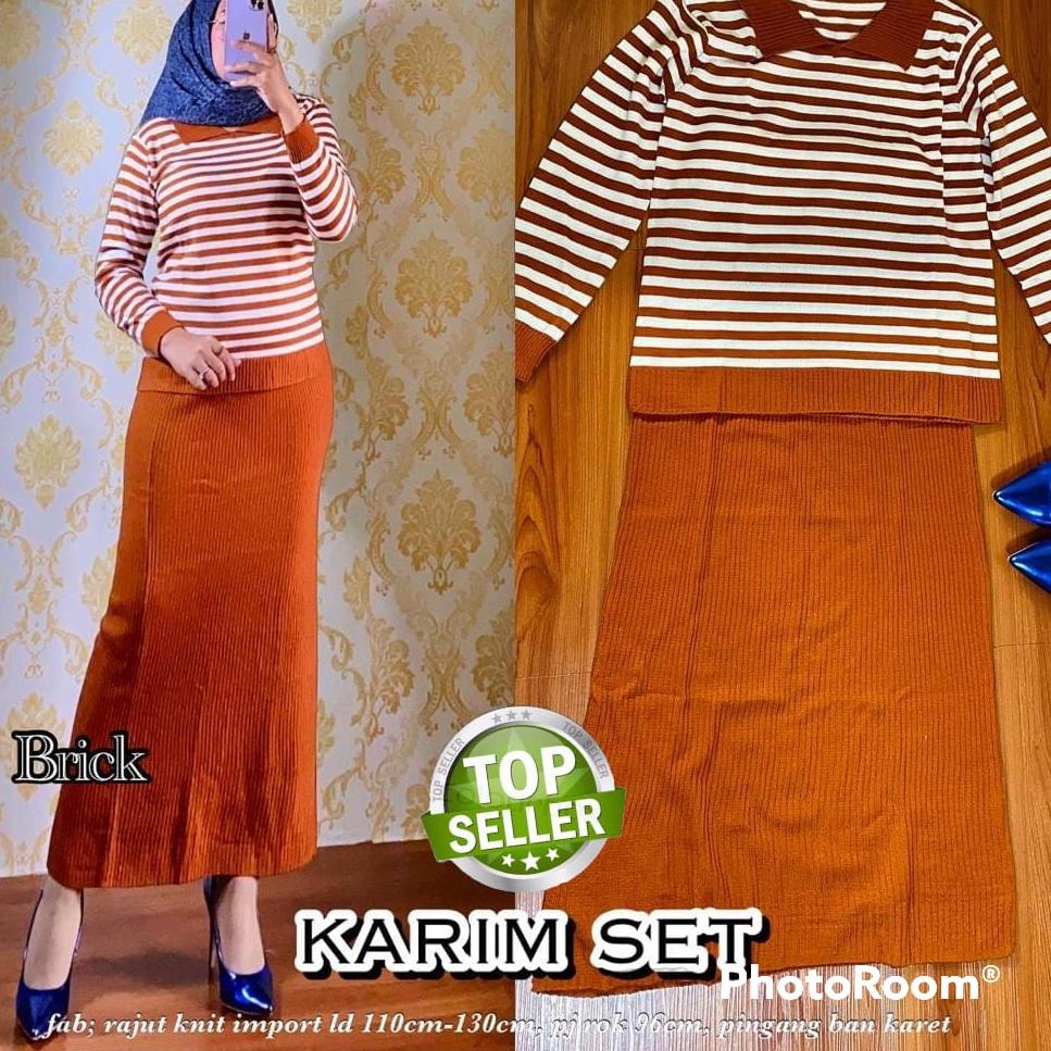 LANGSUNG ATC.. RAJUT CLOTHING | One Set Rajut Salur Import | Setelan Rajut Import Wanita | Setelan R