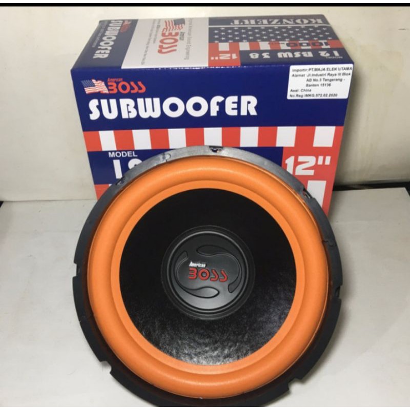 SUBWOOFER 12" AMERICAN BOSS 12 BSW 38 DOUBLE COIL
