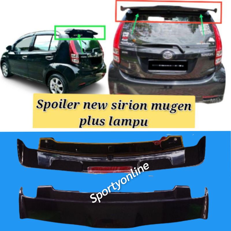 Spoiler  sirion mugen plus lampu