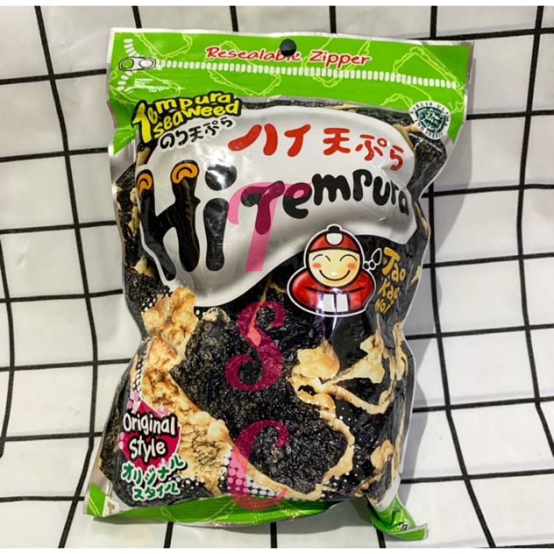 

Tao Kae Noi Tempura Seaweed Tao Kae Noi Hi Tempura Snack Seaweed Original 40gr