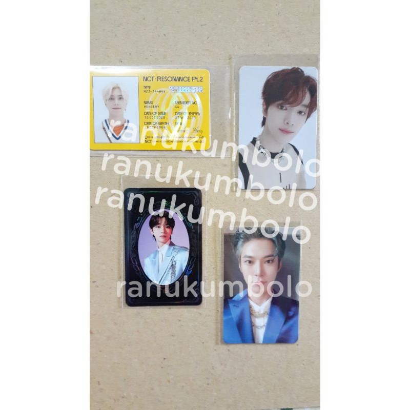 photocard NCT, doyoung past, yb sungchan, id hendery, sungchan departure