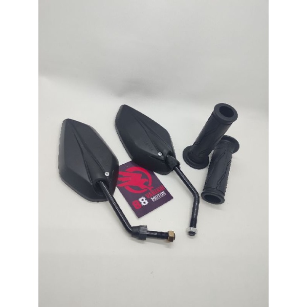 paket motor Yamaha - spion standar bawaan motor Jupiter dan Handgrip Motor Yamaha - Paket Murah Motor Yamaha Universal