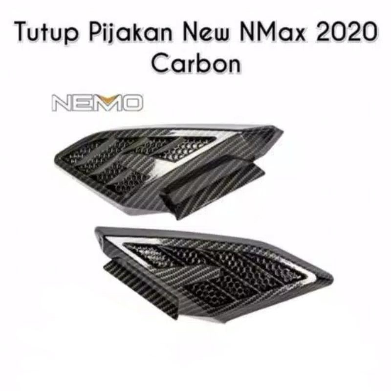 Cover Pijakan Body Samping New Nmax 2020 Carbon atau Cover Tutup Body Samping