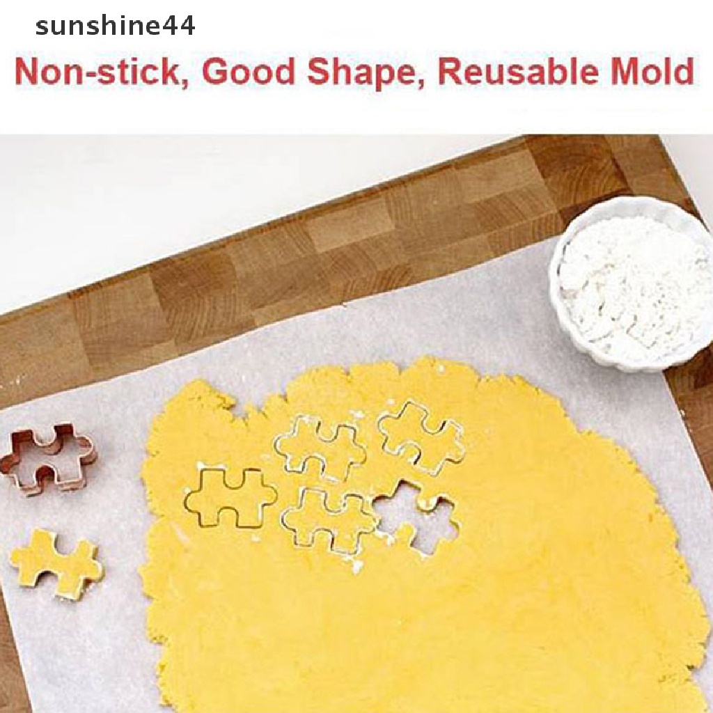 Sunshine Cetakan Kue / Biskuit Bentuk Jigsaw Untuk Dapur