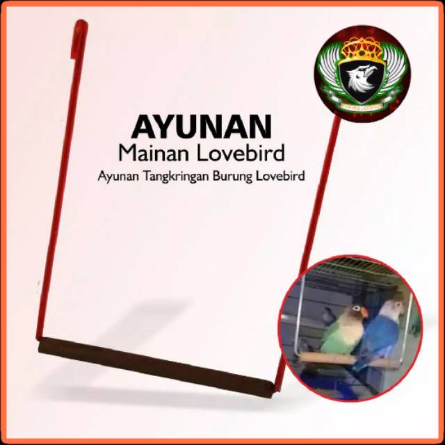 AYUNAN / TANGKRINGAN MAINAN BURUNG LOVEBIRD