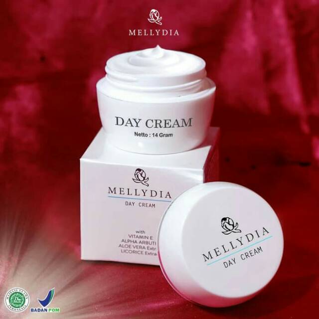 MELLYDIA DAY CREAM PEMUTIH PENCERAH WAJAH PENGHILANG JERAWAT AMAN BPOM