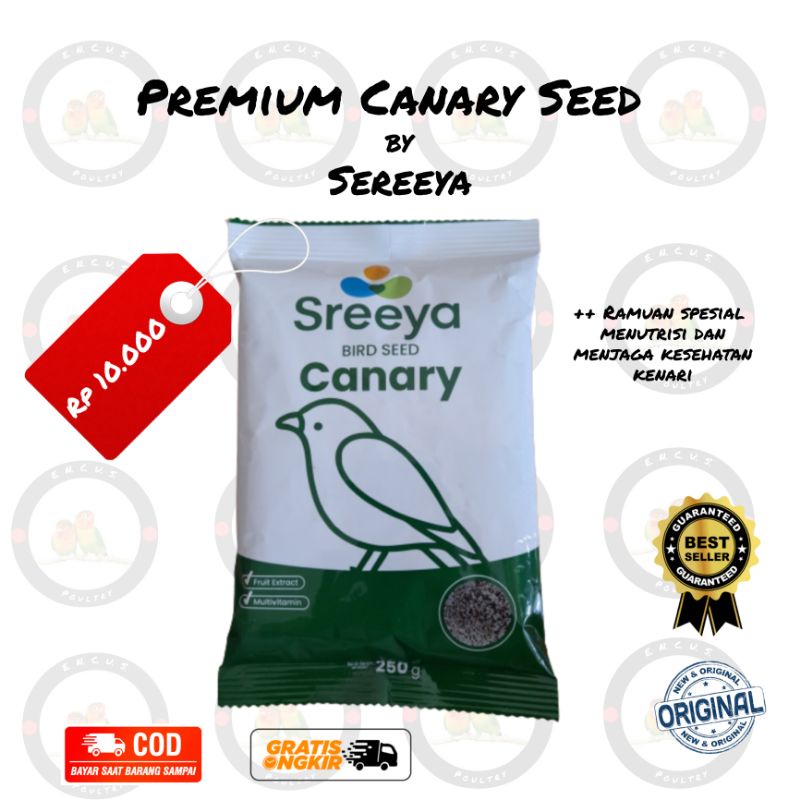 Sreeya Bird Seed Canary Pakan Burung Kenari Seed PREMIUM