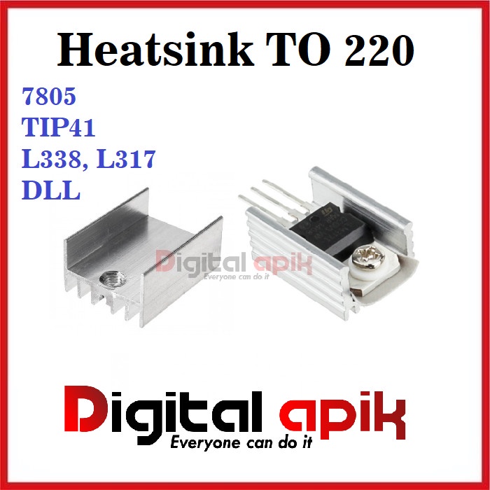 Jual HEATSINK TO220 HEAT SINK TO220 IC TRANSISTOR MOSFET 7805