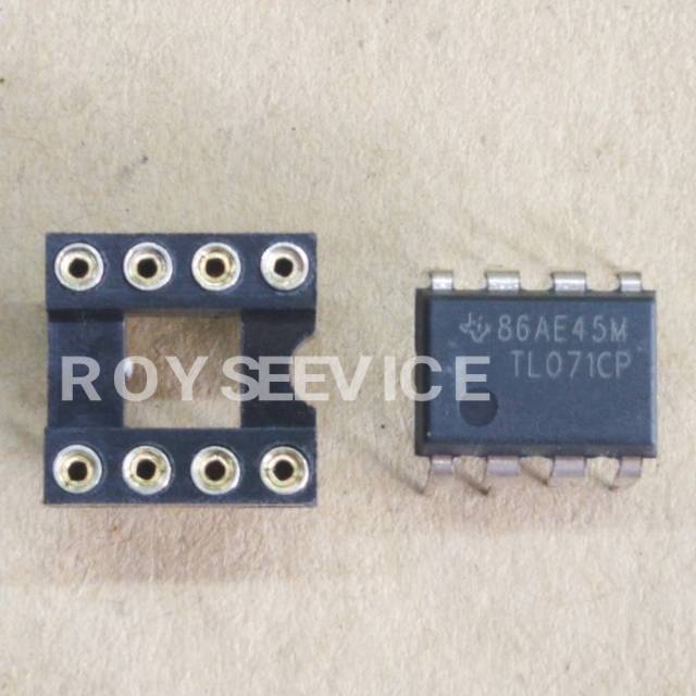 IC TL071 Original Lengkap Socket / IC TL071 Lengkap Soket Original