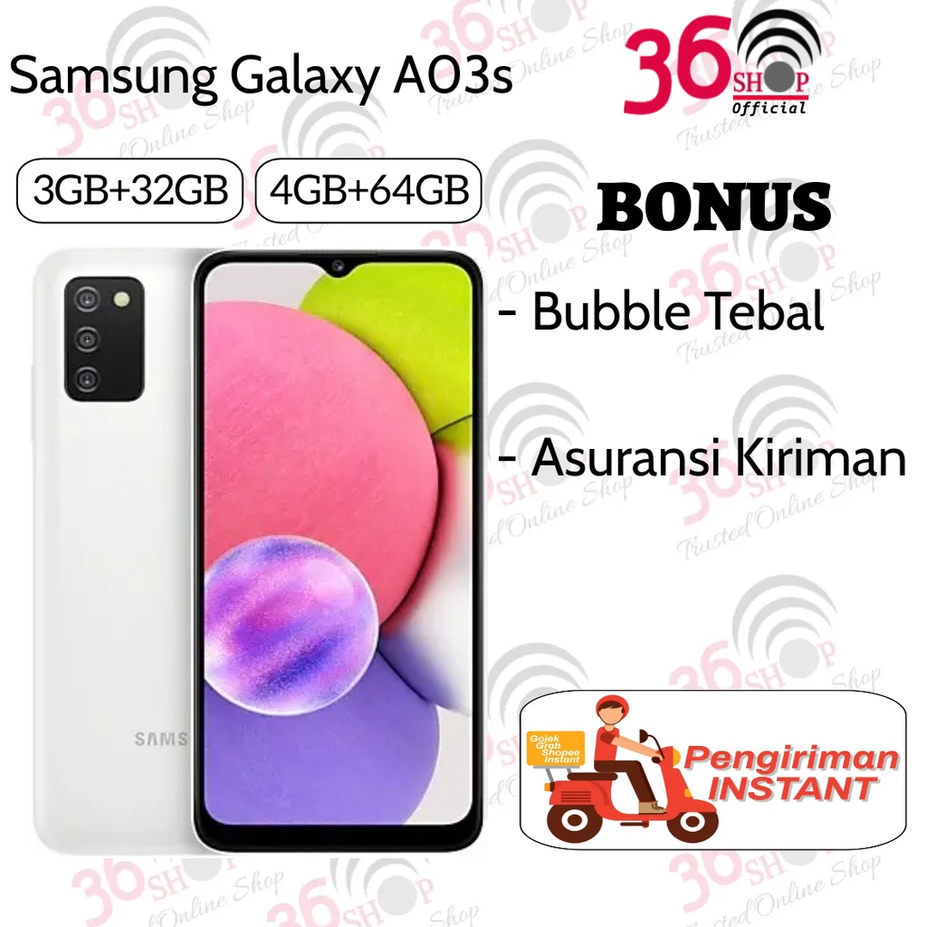 Samsung A03s + A03 [3GB+32GB] [4GB+64GB] [4GB+128GB] Garansi Resmi Sein Samsung