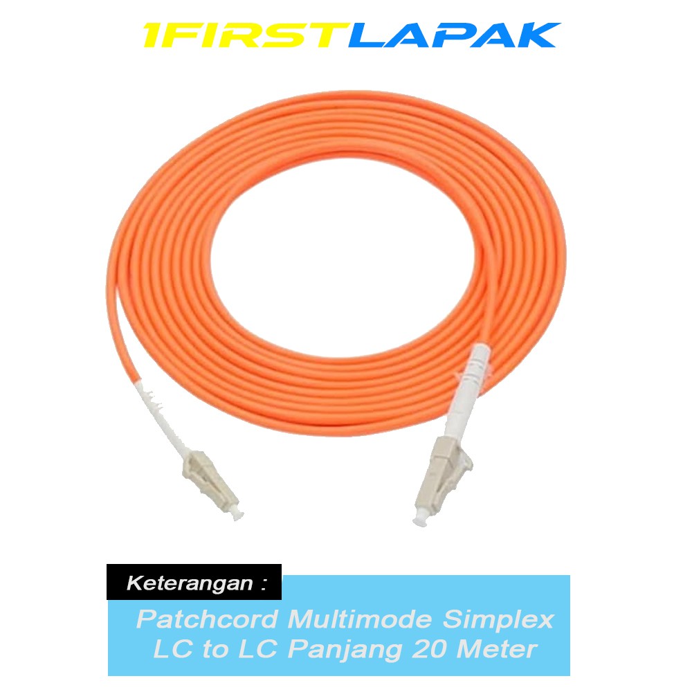 PATCHCORD MM SIMPLEX LC - LC 20 METER Patchcord Multimode LC to LC simplex 20m Kabel Fiber optik