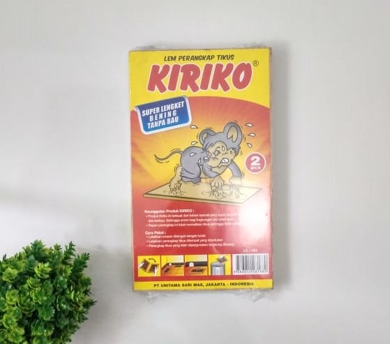 Kiriko Lem Perangkap Tikus Papan 100 g (1 kemasan isi 2 pcs)