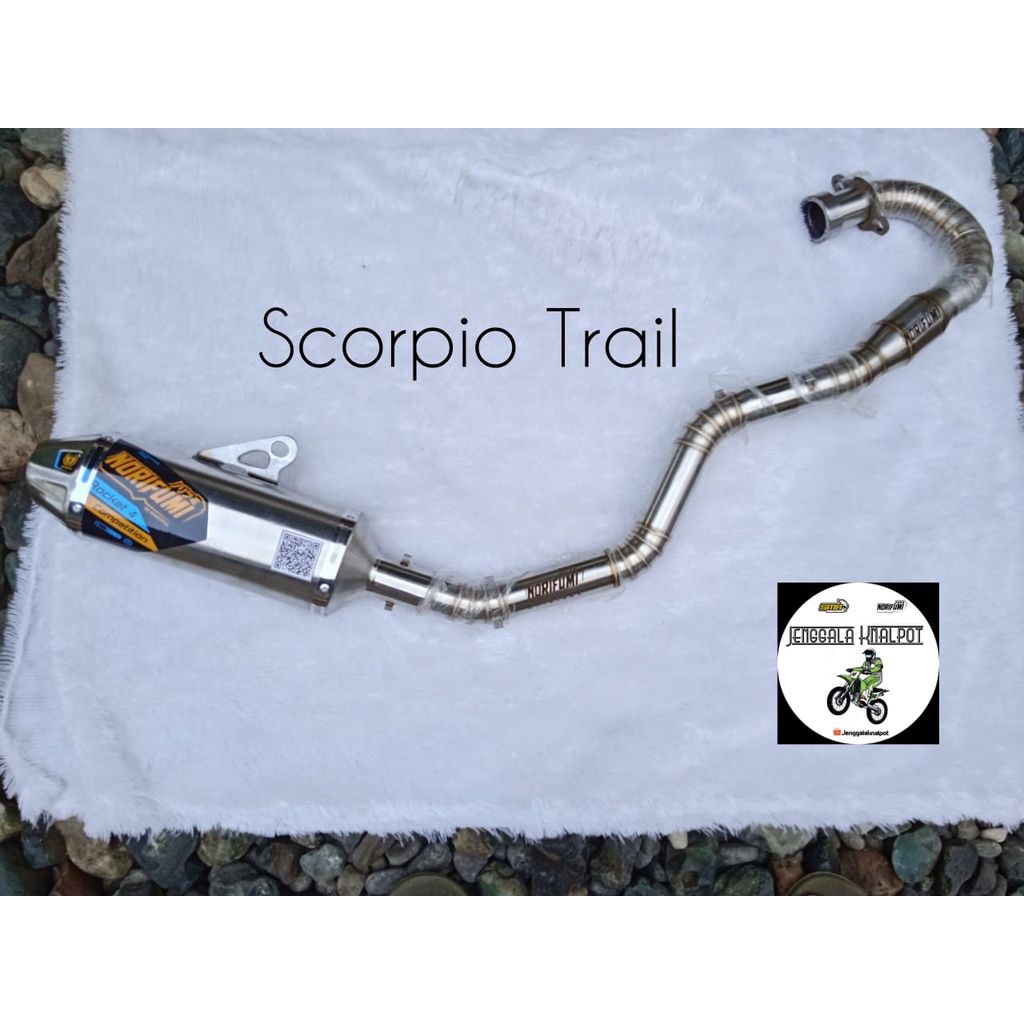 Knalpot Norifumi Rocket 4 Kompetisi SCORPIO TRAIL
