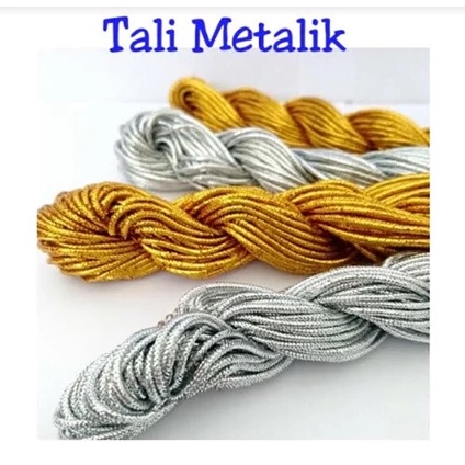 TALI TAMBANG / TALI KUR TAMBANG / TALI TAMBANG EMAS / TALI TAMBANG PERAK / TALI METALIK TAMBANG 3MM