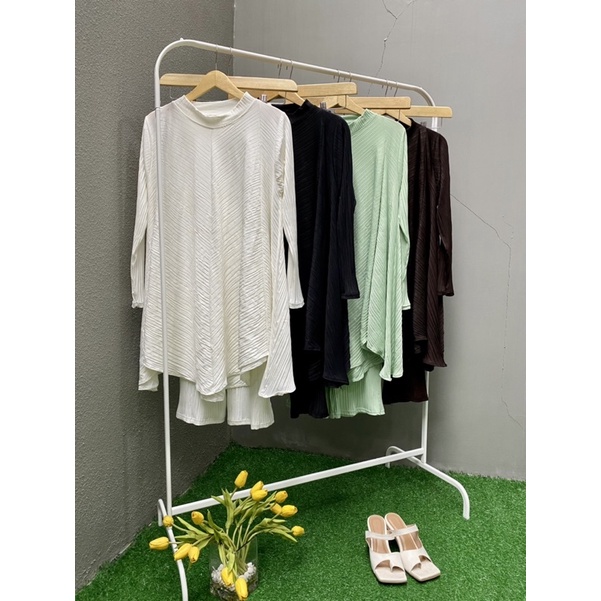 SEOYUL PLISKET SET/SETELAN WANITA/BAJU BIG SIZE/PLISKET PREMIUM/SETELAN KNIT/SETELAN NAGITA