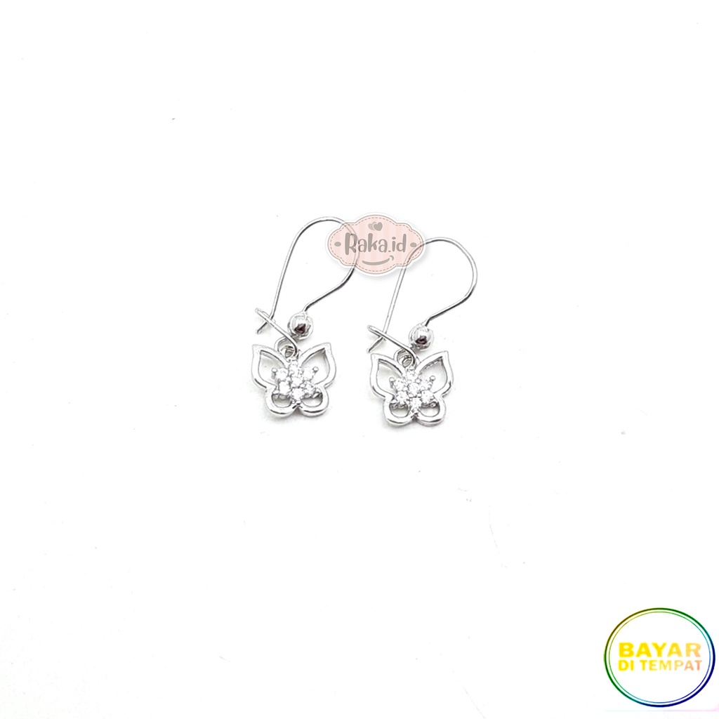 RAKA Acc - Anting Clip / Klip Kupu Mas Gold Perhiasan Aksesoris Wanita 542